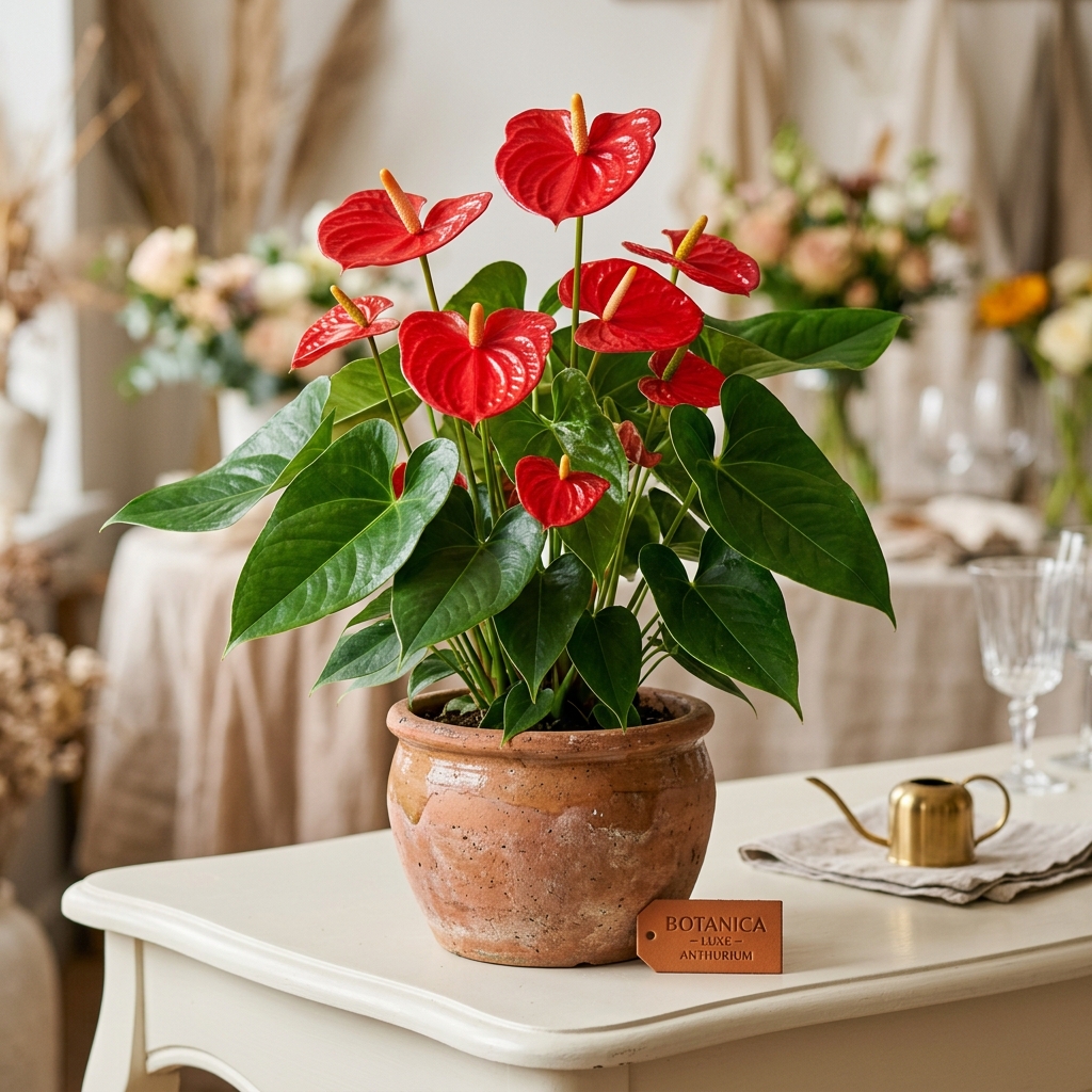 Scarlet Heart Anthurium Plant
