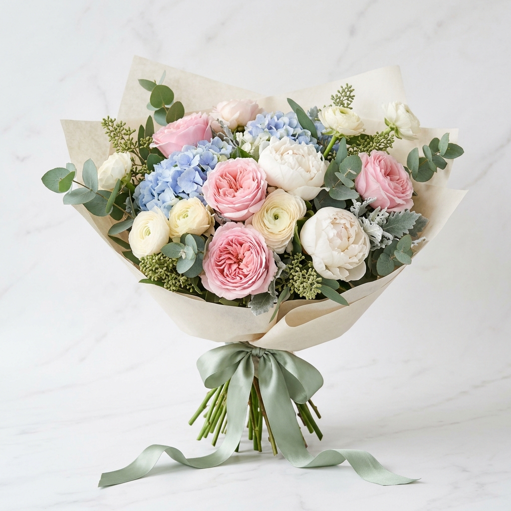 Artisan Pastel Garden Bouquet